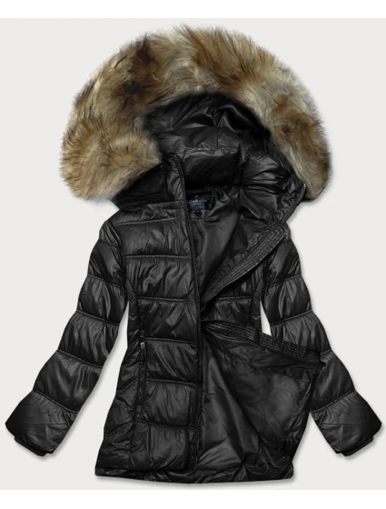 PIKOWANA PRZEJŚCIOWA KURTKA DAMSKA CZARNA model 21245596 - Glakate