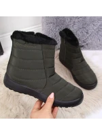 Nepromokavé sněhové boty na zip NEWS W EVE181D khaki Nepromokavé sněhové boty na zip NEWS W EVE181D khaki