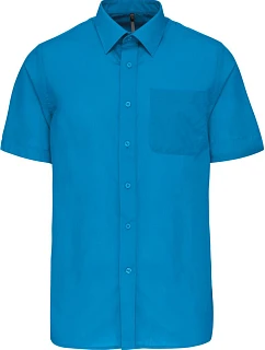 Kariban K 551 Popelínová košile "Ace" s krátkým rukávem 20.K551 bright turquoise