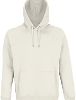 SOL'S Stellar Unisex raglánová mikina s kapucí z bio bavlny 25.3568 off white