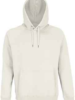 SOL'S Stellar Unisex raglánová mikina s kapucí z bio bavlny 25.3568 off white