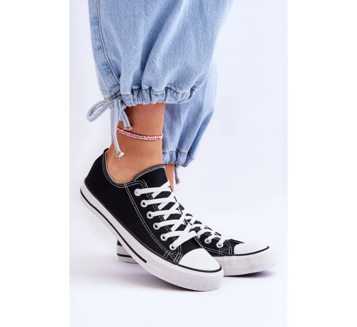 Klasické nízké dámské tenisky Černá Vegas