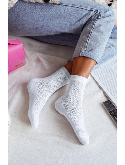 Dámské Punčochy Ažurové CC Ecru Dámské Punčochy Ažurové CC Ecru