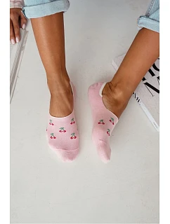 Dámské Microstopky bavlněné malé třešně růžové