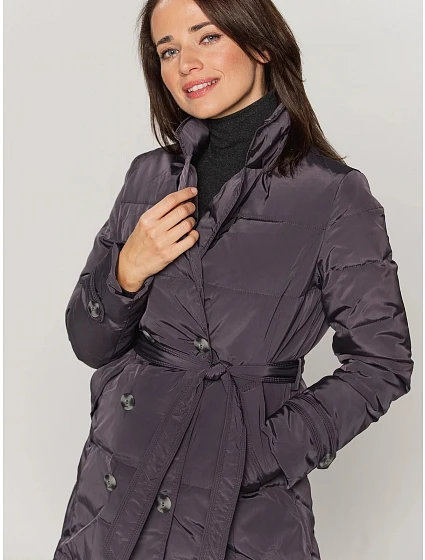 Dámská kabát model 20614435 šedý - PERSO
