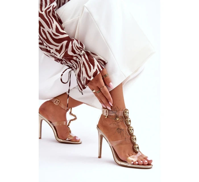 Sandály na podpatku model 183496 Step in style Sandály na podpatku model 183496 Step in style