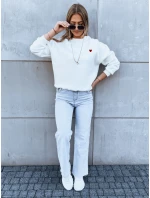 Dámská mikina HEARTBEAT bílá FashionStreet BY1213
