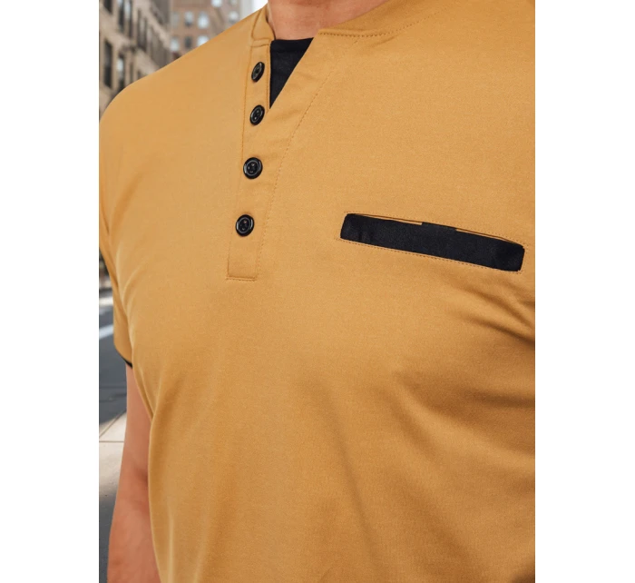 Pánská polokošile ala khaki Dstreet RX5632