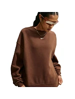 Dámská mikina Nike Studio Fleece, hnědá, IM8082, 259 Dámská mikina Nike Studio Fleece, hnědá, IM8082, 259