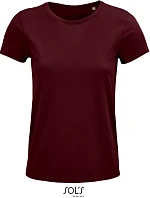 SOL'S Crusader Women Dámské tričko z bio bavlny 25.3581 burgundy