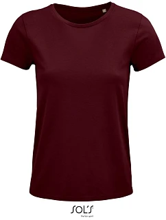 SOL'S Crusader Women Dámské tričko z bio bavlny 25.3581 burgundy