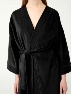 Dámský sametový župan model 20515933 - Vamp