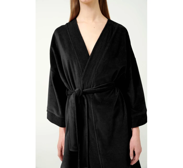 Dámský sametový župan model 20515933 - Vamp Dámský sametový župan model 20515933 - Vamp