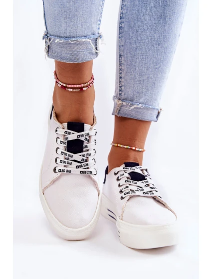 Dámské tenisky Memory Foam System Big Star KK276002 Bíle Dámské tenisky Memory Foam System Big Star KK276002 Bíle