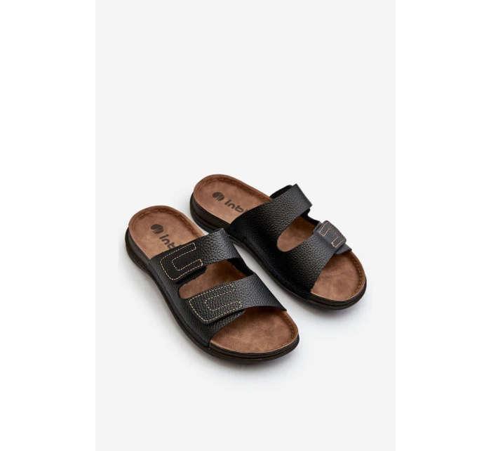 Pohodlné pánské sandály s na  černé model 21665818 - Inblu