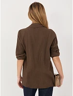 Koszula MI KS model 22102532 ciemny brązowy - FPrice Koszula MI KS model 22102532 ciemny brązowy - FPrice