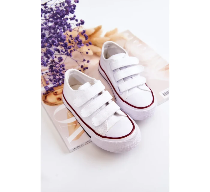 Dětské tenisky na suchý zip Bílý Bernie