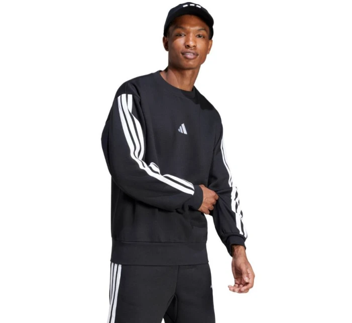 Essentials Sweatshirt 3Stripes Fleece M model 21052238 pánské - ADIDAS Essentials Sweatshirt 3Stripes Fleece M model 21052238 pánské - ADIDAS