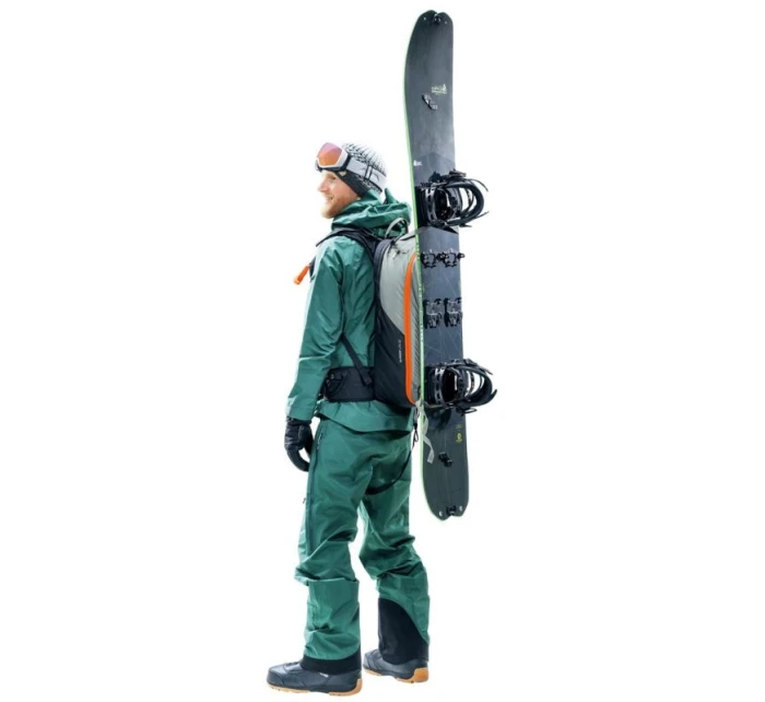 Lavinový batoh Deuter Alproof Lite 22L - plechový/černý + Garmin HRM Dual sensor