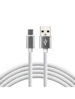 Napájecí kabel everActive CBS-1CW (USB - USB typ C ; 1m; barva bílá)