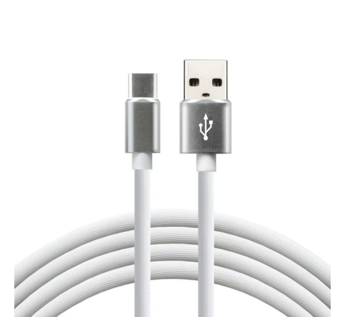 Napájecí kabel everActive CBS-1CW (USB - USB typ C ; 1m; barva bílá)