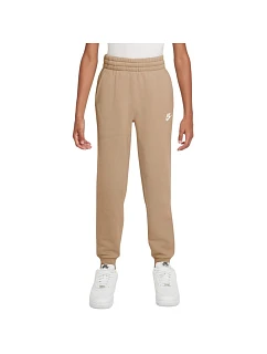 Dětské kalhoty Nike Sportswear Club Fleece, béžové, FD3008 286