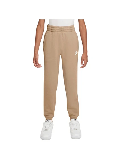 Dětské kalhoty Nike Sportswear Club Fleece, béžové, FD3008 286