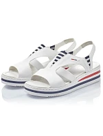 Sandály na platformě Rieker W V02Y5 white Sandály na platformě Rieker W V02Y5 white