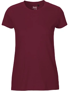 O Dámské tričko z bio bavlny bordeaux model 22505736 - Neutral