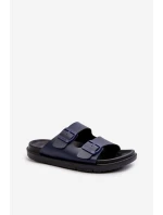 Lehké Pánské Sandály S Sponami Big Star NN174593 Modré Lehké Pánské Sandály S Sponami Big Star NN174593 Modré