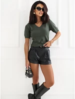 Sweter PM SW model 22334141 khaki - FPrice Sweter PM SW model 22334141 khaki - FPrice