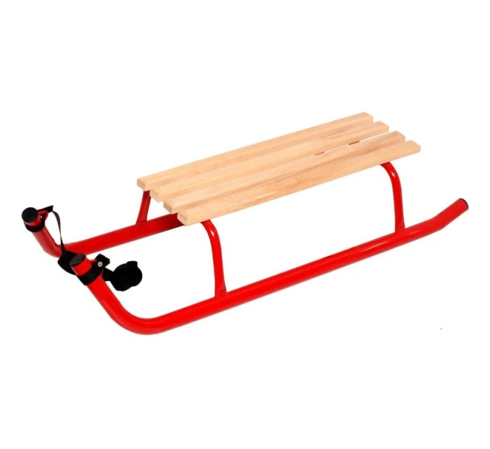 KOVOVÉ SÁNĚ PRO 2 OSOBY ZESÍLENÉ ČERVENÉ