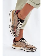 Dámské sportovní tenisky s potiskem Big Star model 22042743 Béžové - Big Star Shoes