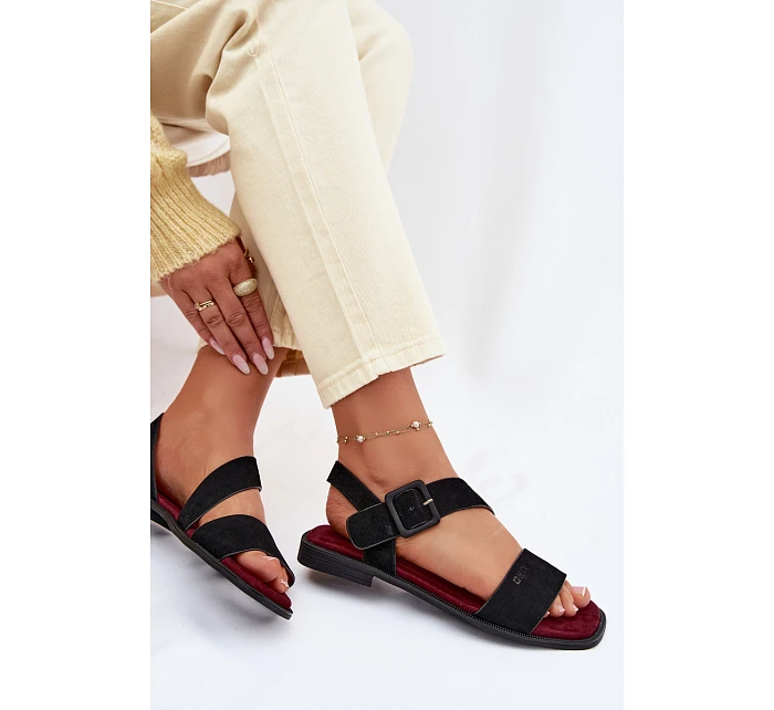 Dámské sandály Z semiše Big Star model 22064112 Černé - Big Star Shoes