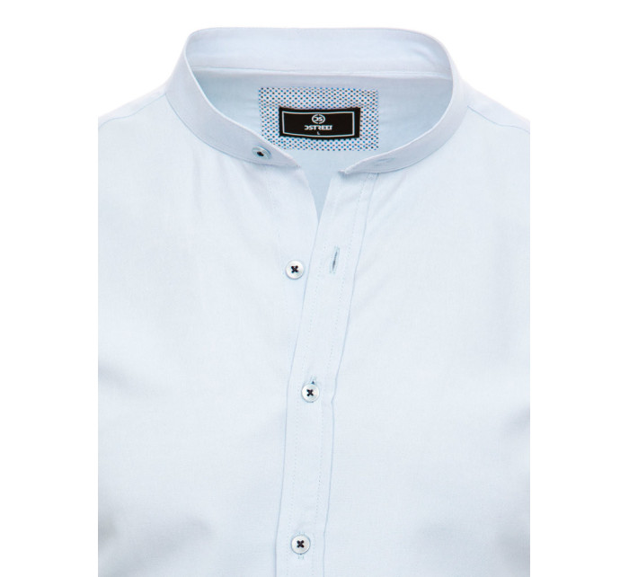 Pánská košile s krátkým rukávem modrá Dstreet KX0995