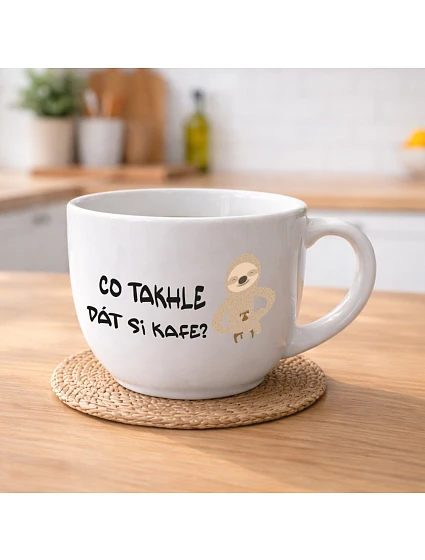 CO TAKHLE DÁT SI KAFE? - MEGA XXL keramický hrnek 1000 ml CO TAKHLE DÁT SI KAFE? - MEGA XXL keramický hrnek 1000 ml