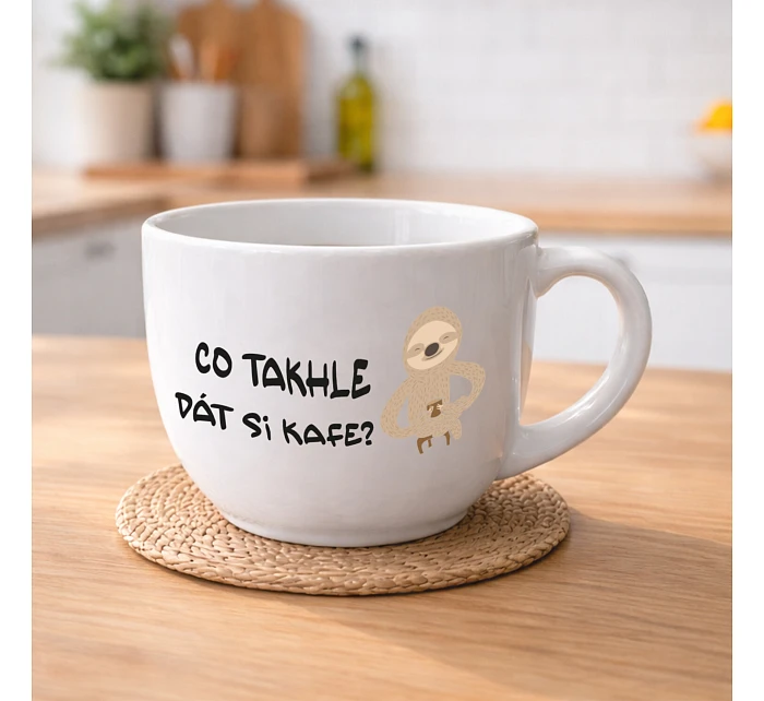 CO TAKHLE DÁT SI KAFE? - MEGA XXL keramický hrnek 1000 ml CO TAKHLE DÁT SI KAFE? - MEGA XXL keramický hrnek 1000 ml