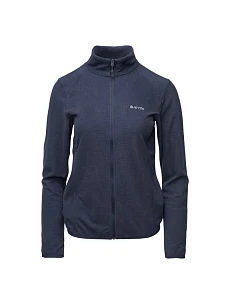 Dámská fleecová mikina Damis II FULL ZIP W 92800621589 tmavě modrá - Hi-Tec