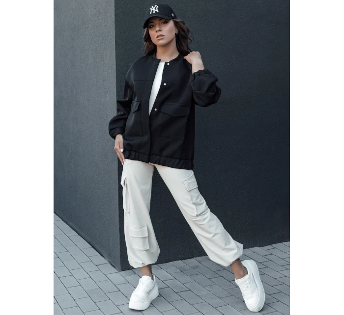 QUESI dámská bunda bomber černá FashionStreet TY4476 QUESI dámská bunda bomber černá FashionStreet TY4476