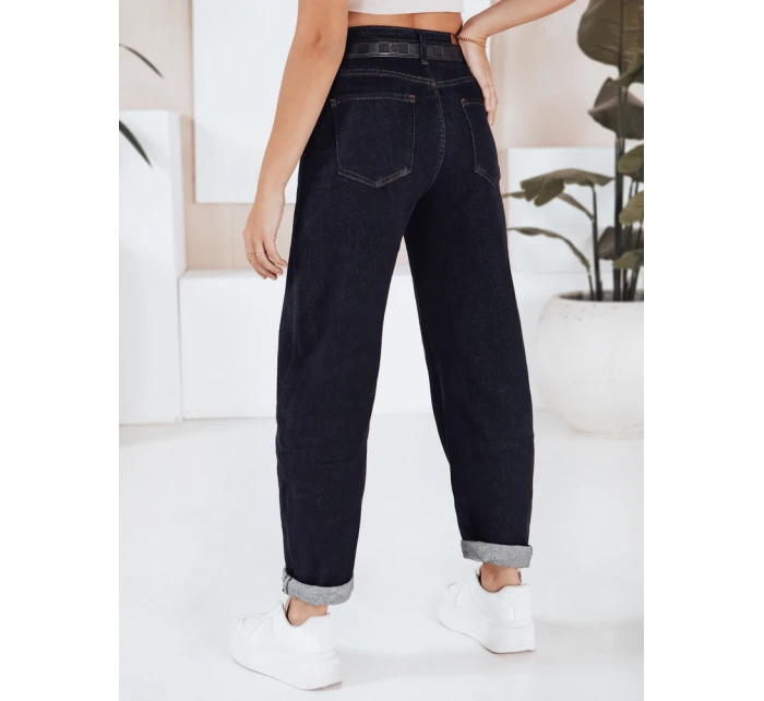 Dámské džíny balloon fit navy blue FashionStreet UY2766