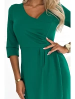 Zelené dámské šaty se a výstřihem model 20687101 - numoco Zelené dámské šaty se a výstřihem model 20687101 - numoco