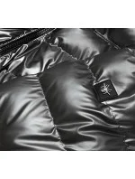 Stříbrná prošívaná bunda pro přechodné období model 17121593 - S'WEST Stříbrná prošívaná bunda pro přechodné období model 17121593 - S'WEST