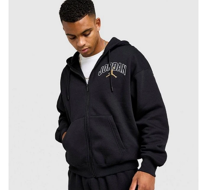 Air Jordan Brooklyn Fleece Full-Zip Hoodie Black - IB7908-011 pánské