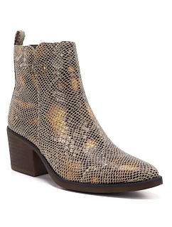 Dámské kotníkové boty z kůže ve stylu M. model 22399691 - M. Daszyński