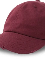 Atlantis Headwear Dad Hat Destroyed-S 6 panelová baseballová kšiltovka 33.0243 cardinal