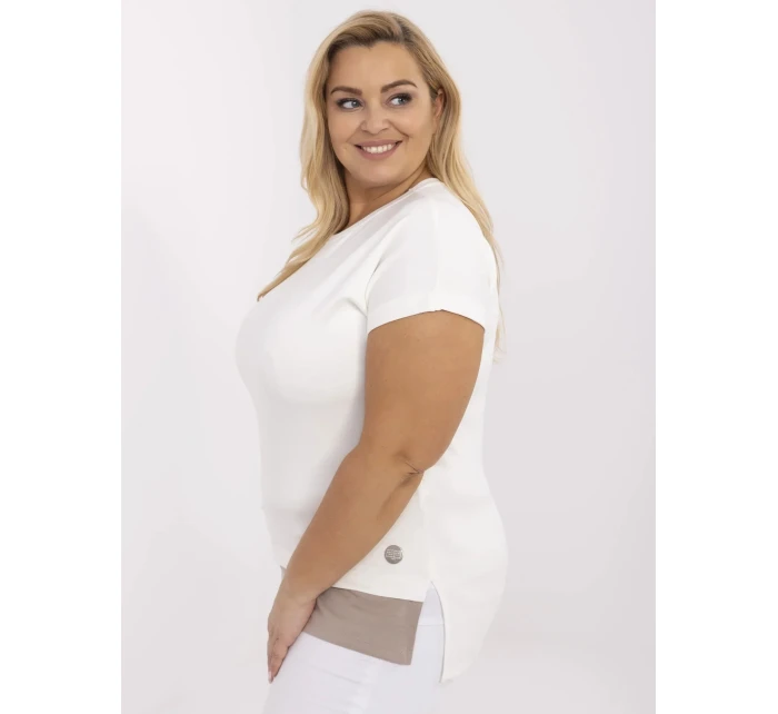 Bluzka RV BZ model 21072681 ecru - FPrice Bluzka RV BZ model 21072681 ecru - FPrice