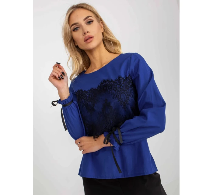 Dámská halenka model 20847149 Královská modř s černou - FPrice