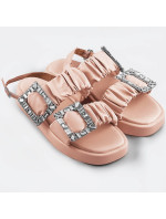 Béžové dámské sandály se zirkony model 17352412 - Mix Feel