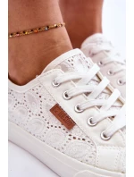 Dámské Krajkové Tenisky BIG STAR W274925 Bílé