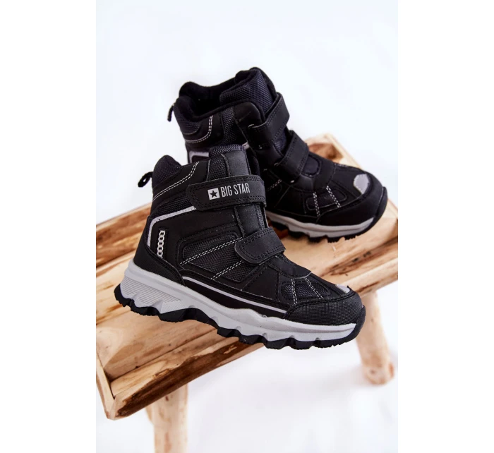 Dětská Trapery Memory Foam Big Star model 21599179 Černe - Big Star Shoes Dětská Trapery Memory Foam Big Star model 21599179 Černe - Big Star Shoes